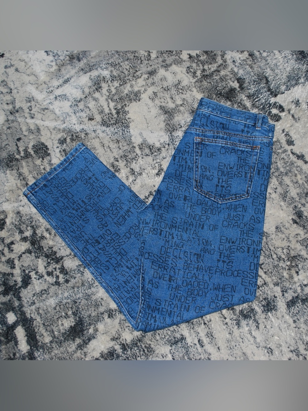 A.P.C. x Brain Dead Japanese Crypt Printed Denim Jeans